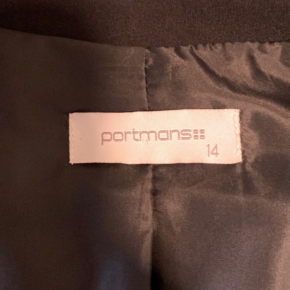 Portmans Made in Australia Black Open Jacket Sz 12 - Picture 10 of 10